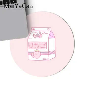 MaiYaCa Kawaii rozā Japāņu Zemeņu Piena Gumijas PC Datoru Spēļu peles paliktnis Paklāju PC Klēpjdators, Notebook spēlētājs galda pad Attēls 2