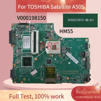V000198150 TOSHIBA Satellite A505 Grāmatiņa Mainboard 6050A2338701 HM55 DDR3 Klēpjdators mātesplatē Attēls 2