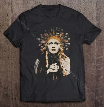Tn429 Madonna Madame X Tour York Izdrukāt Vīriešu Apģērbu Tech Lielajam Anime T-Krekls Hip Hop Anime T-Kreklu, T-Krekli Vīriešiem Attēls 2