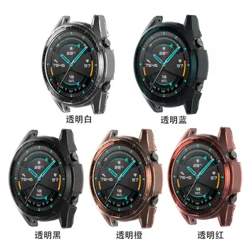 2in1 Siksniņa+TPU Gadījumā Vāks Huawei Skatīties GT 2 / Watch GT Nomaiņa Smart Watch Band Aizsardzības Apvalks, Lai GT2 & GT Attēls 2