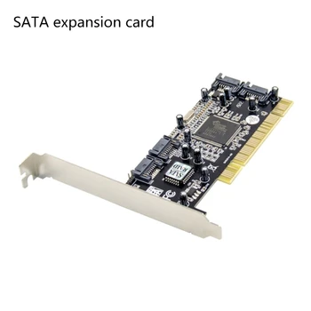 Jaunu 2021 Jaunu PCI Paplašināšanas Pievienot Karti, 4 SATA Porti Sil3114 Chipset RAID Sata Konversijas Karte Attēls 2