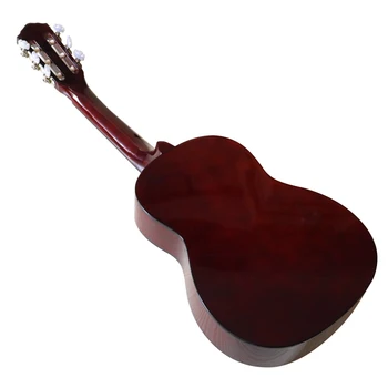 Rietumu ģitāra 30 collas klasiskā ģitāra spīdīgo 6 string krāsains pilna izmēra dizainu klasiskā ģitāra bērniem Attēls 2
