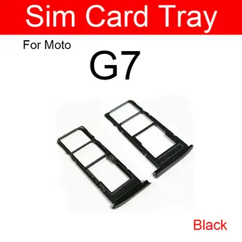 Sim Kartes Ligzda Turētājs Motorola Moto G7 / G7 Plus / G7 Spēlēt / G7 Jauda Sim Micro Lasītāja Kartes Spēļu Adapteri Rozetes Remonta Daļas Attēls 2