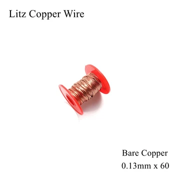 0.13 mm x 60 Šķipsnas Litz Wire Raktuves Antena Multi Core Akcijas Poliestera Zīda Dzija Pīti Vara Kabelis 0.13 Attēls 2
