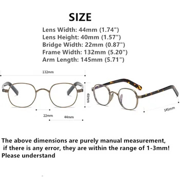BETSION Titāna Lasīšanas Brilles Vīriešu Rāmja Laukuma Sievietes Luksusa Recepšu Tuvredzība, Optiskās Brilles Vintage Mazo Brilles Attēls 2