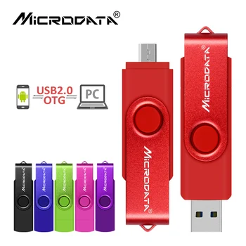 3 in 1 OTG USB Flash Drive USB 2.0 & Type C & Micro USB Pen Drive 4GB 8GB 16GB 32GB 64GB, 128GB un 256 gb USB Pendrive Memory Stick Attēls 2