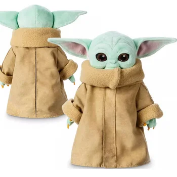 Disney Star Wars Kawaii Bērnu Master Yoda Plīša Rotaļlietas Anime Attēls Figma 25cm/30cm Plīša Lelles Radošo Bērnu Ziemassvētku Dāvanu Attēls 2