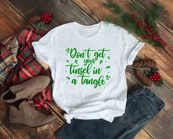 Don ' t Get Jūsu Vizulis Juceklis unisex t-krekls sieviešu modes grafiskais estētisko wanderlust pastelis Ziemassvētku krekls quote tee augšu Attēls 2