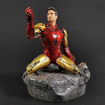 Avengers Endgame Dzelzs Vīrs MK85 Tonijs Stārks Super Varonis Komiksu Statuja Attēls Modelis Rotaļlietas Attēls 2