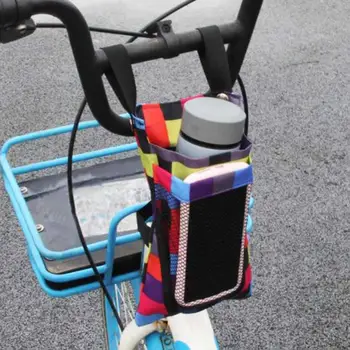 Soma Velosipēdu, Motociklu Priekšā Mobilo Tālruņu Ūdens Pudeļu Uzglabāšanas Piekārtiem Grozu Attēls 2