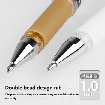 5gab Japāna Importē Uni UM-153 Akvarelis Pigmenta Spīdīgi Gēla Pildspalva 1.0 mm Rakstot Gludi, Bez Tintes Bloķēšana Attēls 2