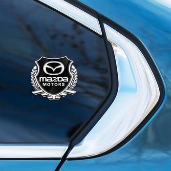 2 Gab. Automašīnas Sānu Durvju Uzlīmes 3D Metālu Sakausējumu, Emblēmu Logu Ķermeņa Uzlīmes Auto Stils Priekš Mazda Atenza Axela Demio CX3 MP MS, GH GI Attēls 2