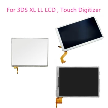 Touch Screen Panelis Digitizer Stikla Nomaiņa Nintendo 3DS XL LL Top Augšējā & Grunts Apakšējā LCD Ekrānu Attēls 2