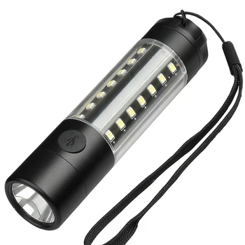 Z20 Litwod 3509-LED Mini Lukturītis XML T6 Ūdensnecaurlaidīgs Alumīnija Lukturis Usb Lādējamu 18650 Akumulatoru Kempings Laternas Attēls 2