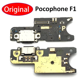 Oriģināls, Jauns Xiaomi Pocophone F1 / Poco F1 Uzlādēšana caur USB Portu Flex Kabelis Dokstacijas Savienotāju Valdes Remonta Daļas Attēls 2