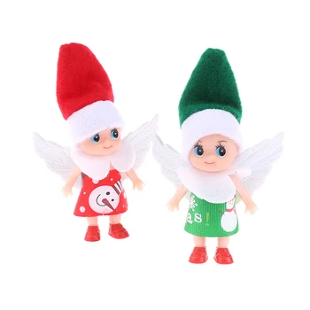 1PC Super Cute Mini Ziemassvētku Lelle, Baby Elfi Lelles Kustamo Kāja Elf Lelle Namiņš Rotaļlietu Ziemassvētki Chirstmas Dāvanu Attēls 2