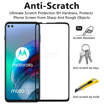 1-3Pcs 2.5 D Pilnībā Segtu Stikla Motorola Moto G100 Rūdīta Stikla Ekrāna Aizsargs Moto G100 Aizsardzības Stiklu Moto G100 Attēls 2