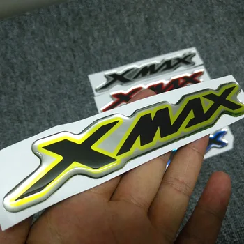 Uzlīmes, 3D Zīmes Tvertnes Yamaha X-MAX XMAX X MAX 125 250 300 400 Motociklu Uzlīmes Emblēmas Nozīmīti Tvertne Pad Aizsargs Decal Attēls 2