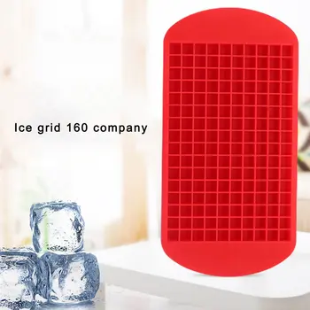 Pārtikas Klases 160 Dobumā Silikona Joslas Ledus Kubiņu Paplātes Mini Ledus Gabaliņi Nelielu Kvadrātveida Pelējuma Ice Maker Virtuves Attēls 2